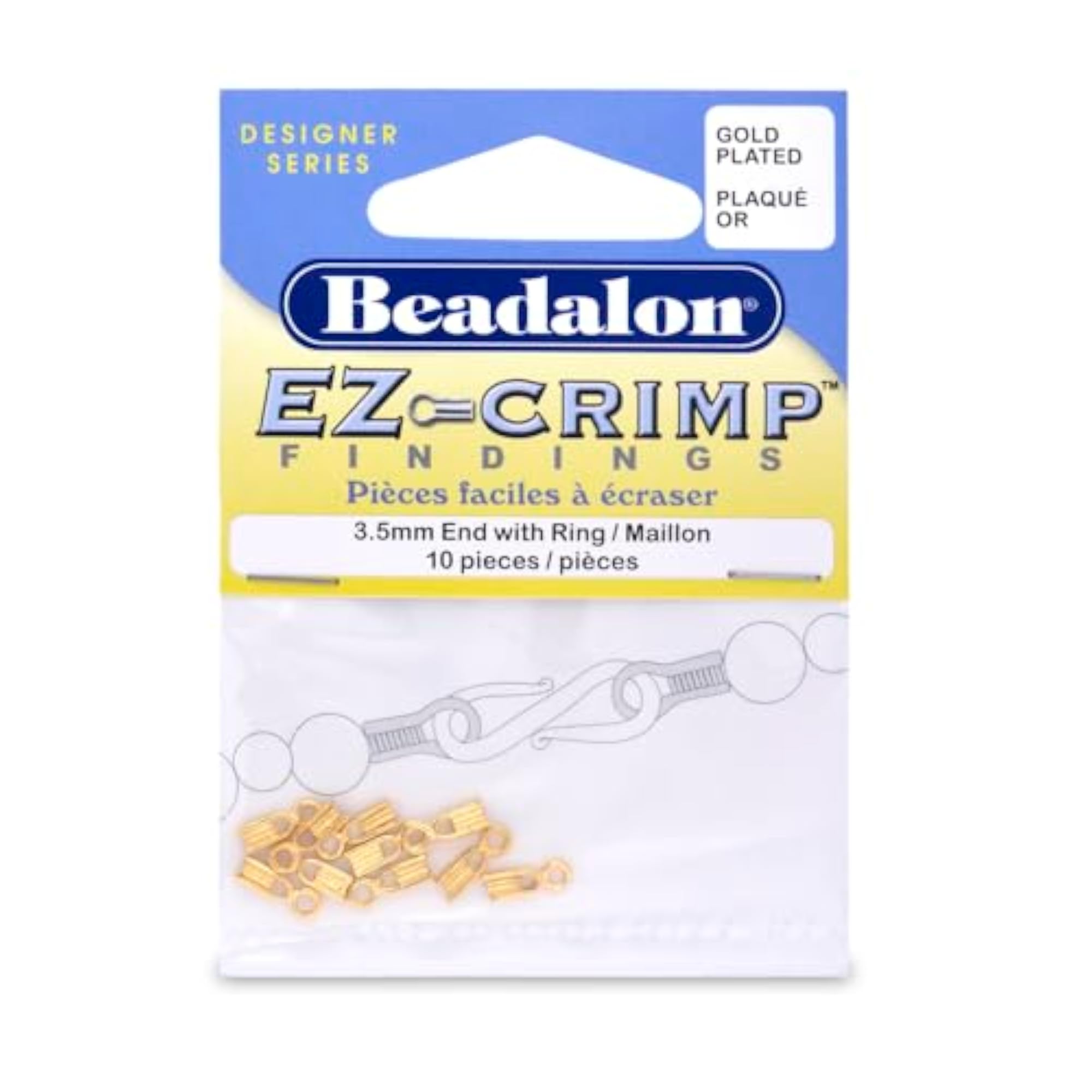 Gold Plated 3-1/2mm Ring, 10-Piece Set